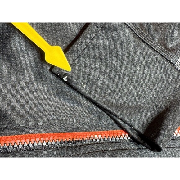 Reebok PlayWarm Mens Large Full Zip Hoodie Gray Black Colorblock Athletic Jacket - Picture 10 of 12